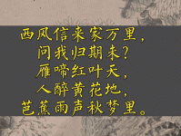 八月秋高风怒号，卷我屋上三重茅。