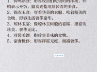 酌金馔玉是什么意思这个成语的由来你知道吗