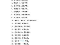 高考100天冲刺祝福语