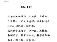 江城子赏析：苏轼豪放词作的巅峰之作