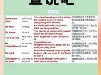 直言不讳的意思是什么？教你如何正确理解和运用