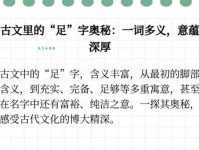 汉字“足”的读音、意思、用法、释义、造句