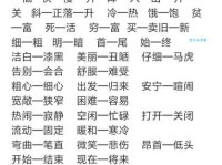 搞懂密集的反义词：轻松掌握不同语境下的用法