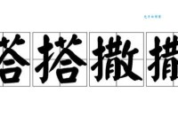 搭搭撒撒的意思解释、造句、出处典故、成语接龙