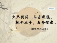 死生契阔，与子成说。