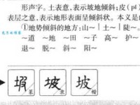 坡字组词造句精选