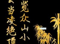 会当凌绝顶，一览众山小。