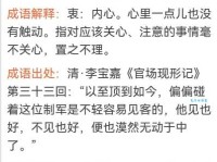 成语言不由衷什么意思？老教师为你详细解析背后的典故！