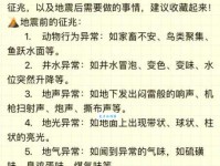 地震现象的前兆是什么