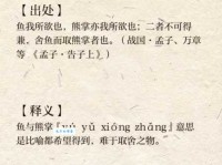 鱼与熊掌是什么意思？深度解析成语背后的故事