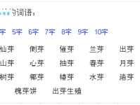 芽组词_芽字组词