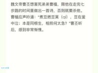 成语“煮豆燃萁”是什么意思？典故出自何处？