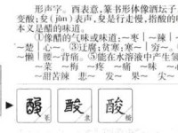 汉字“酸”的起源、演变过程