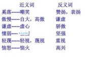 谦逊的意思是什么？详解谦逊的近义词和反义词