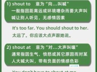 yell是什么意思 和shout有什么区别