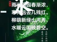 天街小雨润如酥，草色遥看近却无。