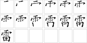 靁的笔顺和读音(跟雷有什么区别)