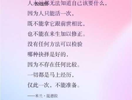 米兰昆德拉经典语录(你认同昆德拉的这种观点吗)