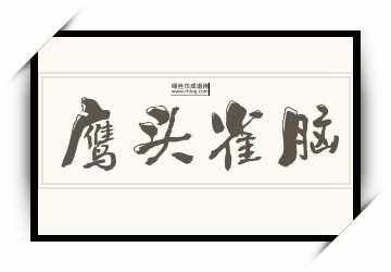 鹰头雀脑的意思详解:形容相貌丑陋与狡猾神态