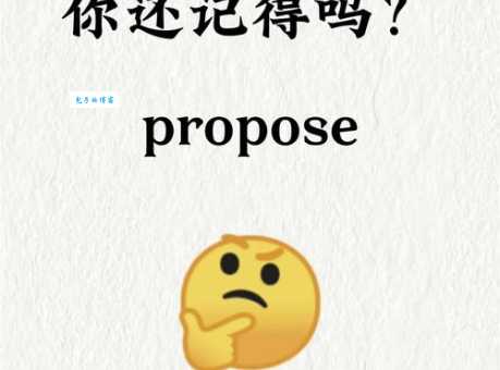 propose的中文意思是什么?教你快速理解propose