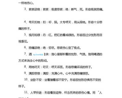 悲哀的意思是什么?详解悲哀的词义和用法