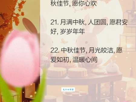 8字中秋节祝福语大全：简单8字中秋节暖心祝福语推荐