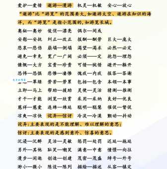 异常近义词及例句,快速掌握词语用法
