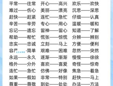 着实近义词大全,让你写作更精准!