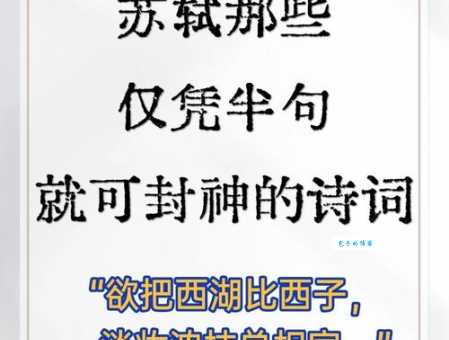 “淡妆浓抹总相宜”前一句是什么?这句诗歌的含义是什么?