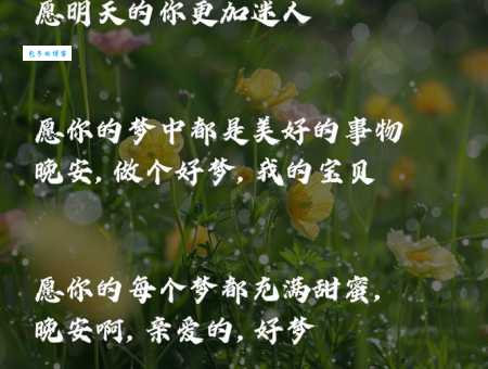 晚安暖心的情话:10句哄睡你的甜蜜情话