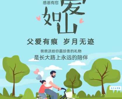 父亲节祝福语八个字:父亲节快乐,永远爱您爸爸!