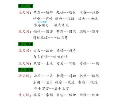 详细的反义词是什么？简单、概括都有哪些？
