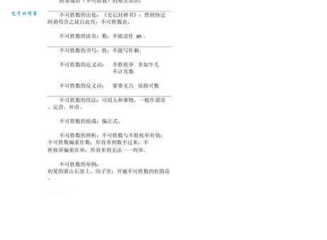 数不胜数的近义词有哪些?超全详解!