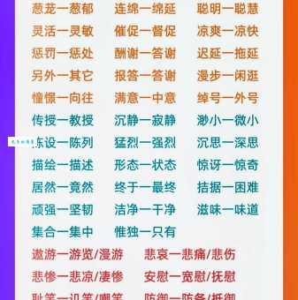 详细近义词大集合,提升你的写作水平