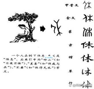 “休”字的读音和拼音是什么？“休”字有哪些常见的组词和解释？