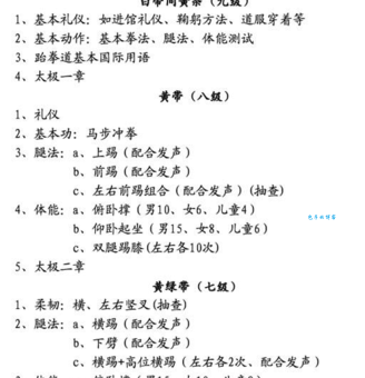 跆拳道等级划分，跆拳道几岁开始学比较好