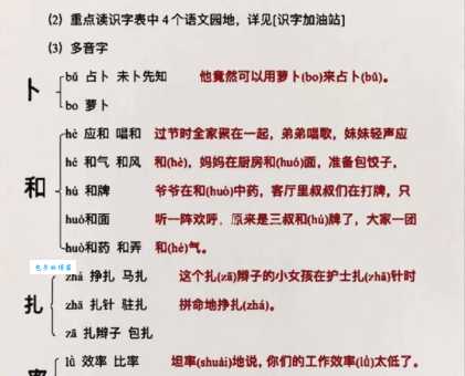卜的多音字组词信息