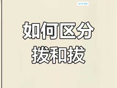 拨是什么意思
