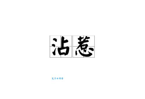 沾是什么意思