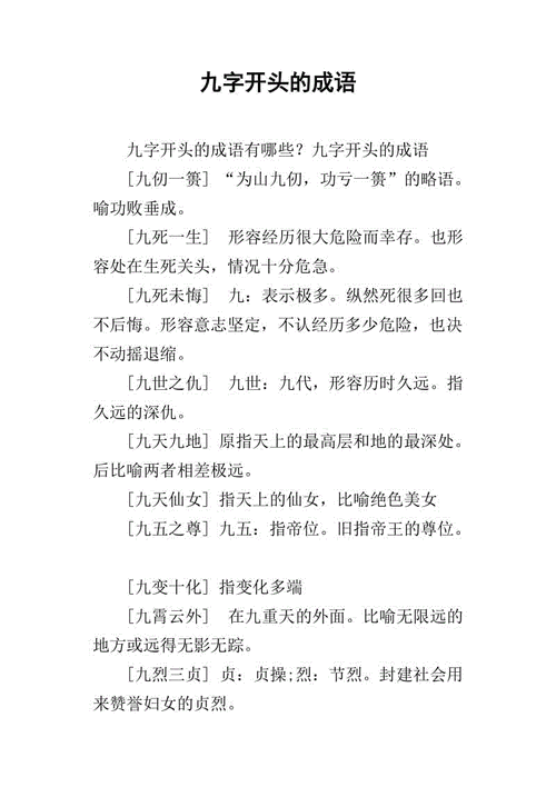 九是什么意思