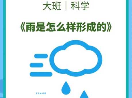 幼儿园大班科学公开课教案《雨从哪里来》