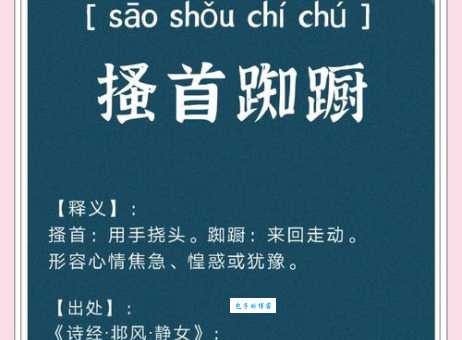 汉字“搔”的读音、意思、用法、释义、造句