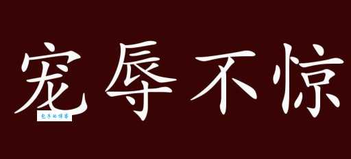 「成语故事」宠辱不惊