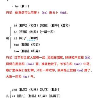糊的多音字组词信息
