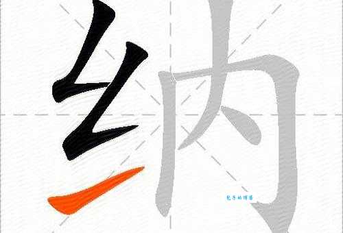 汉字“纳”的读音、意思、用法、释义、造句