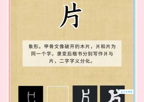 片组词 解答片组词有哪些与片的笔顺怎么写！