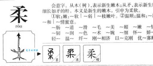 柔组词 解答柔组词有哪些与柔美的柔组词怎么组！