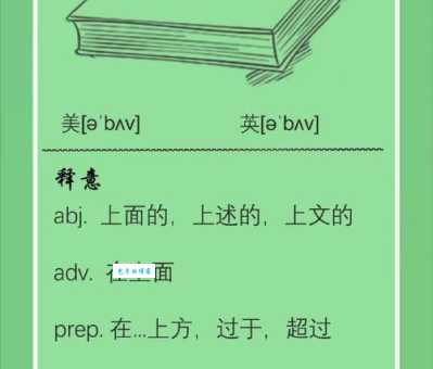 above是什么意思？above怎么读？above例句及用法
