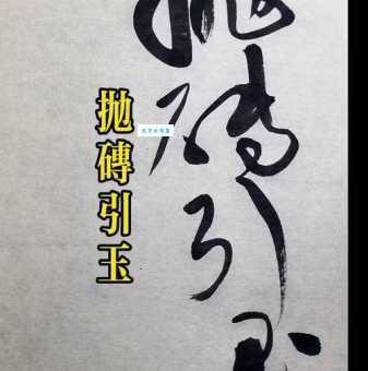 抛砖引玉