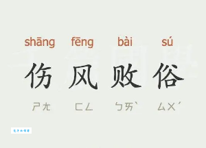 伤风败俗